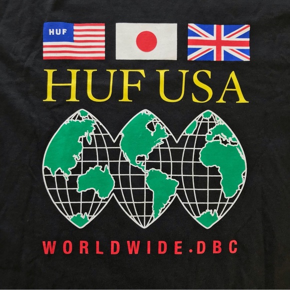 Huf // NWOT Men’s World Domination Long-sleeve Shirt - Picture 5 of 5